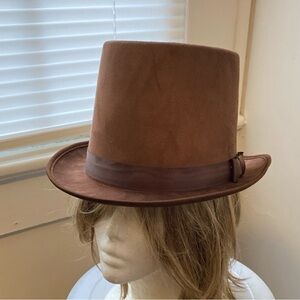 Nicky Bigs Novelties Brown Top Hat 1800s Steampunk Victorian Costume